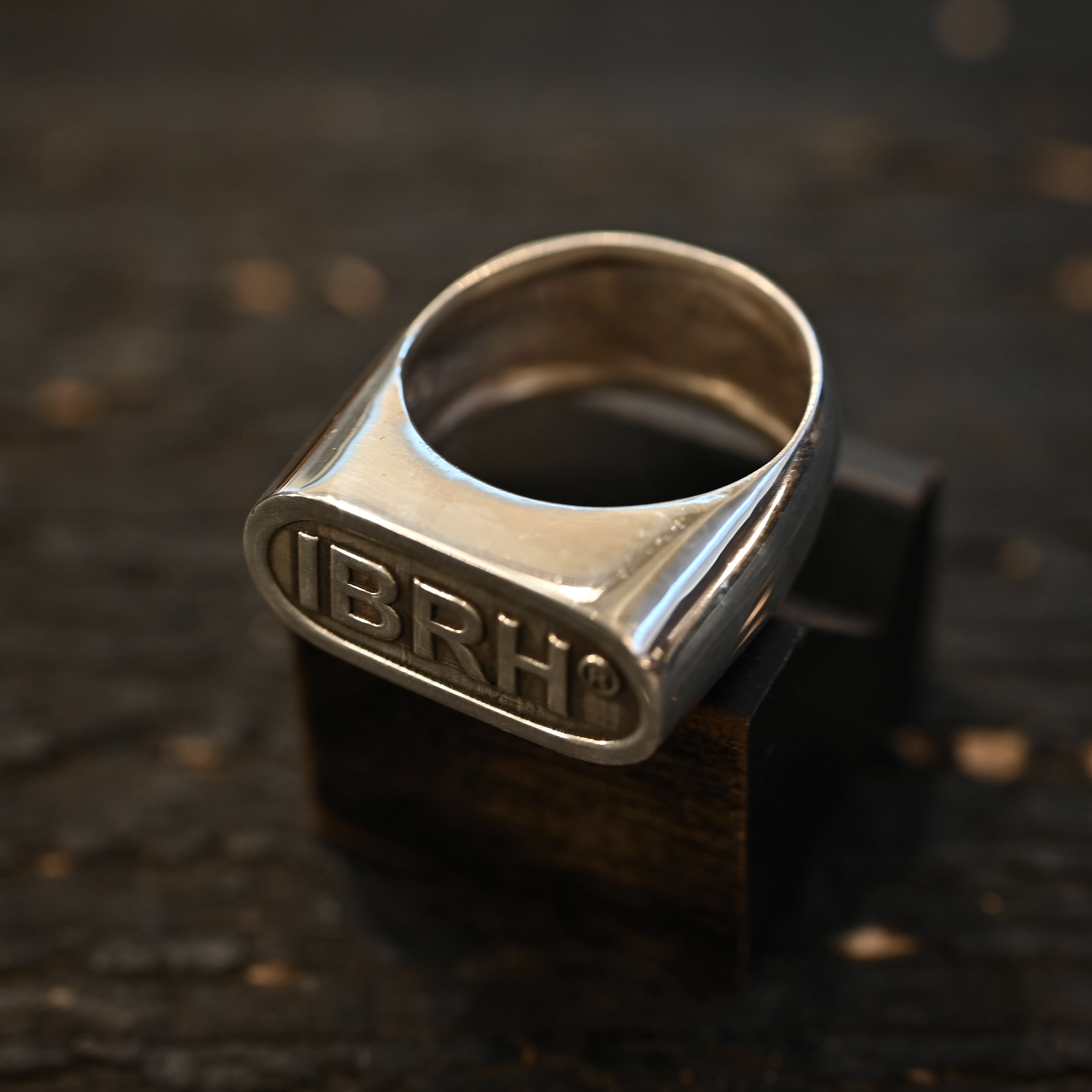 大阪のおしゃれな家具屋 オーダー家具・アイアン家具ならINDUSTRIALBRANCH® IBRH® Stamp Ring – Silver 925